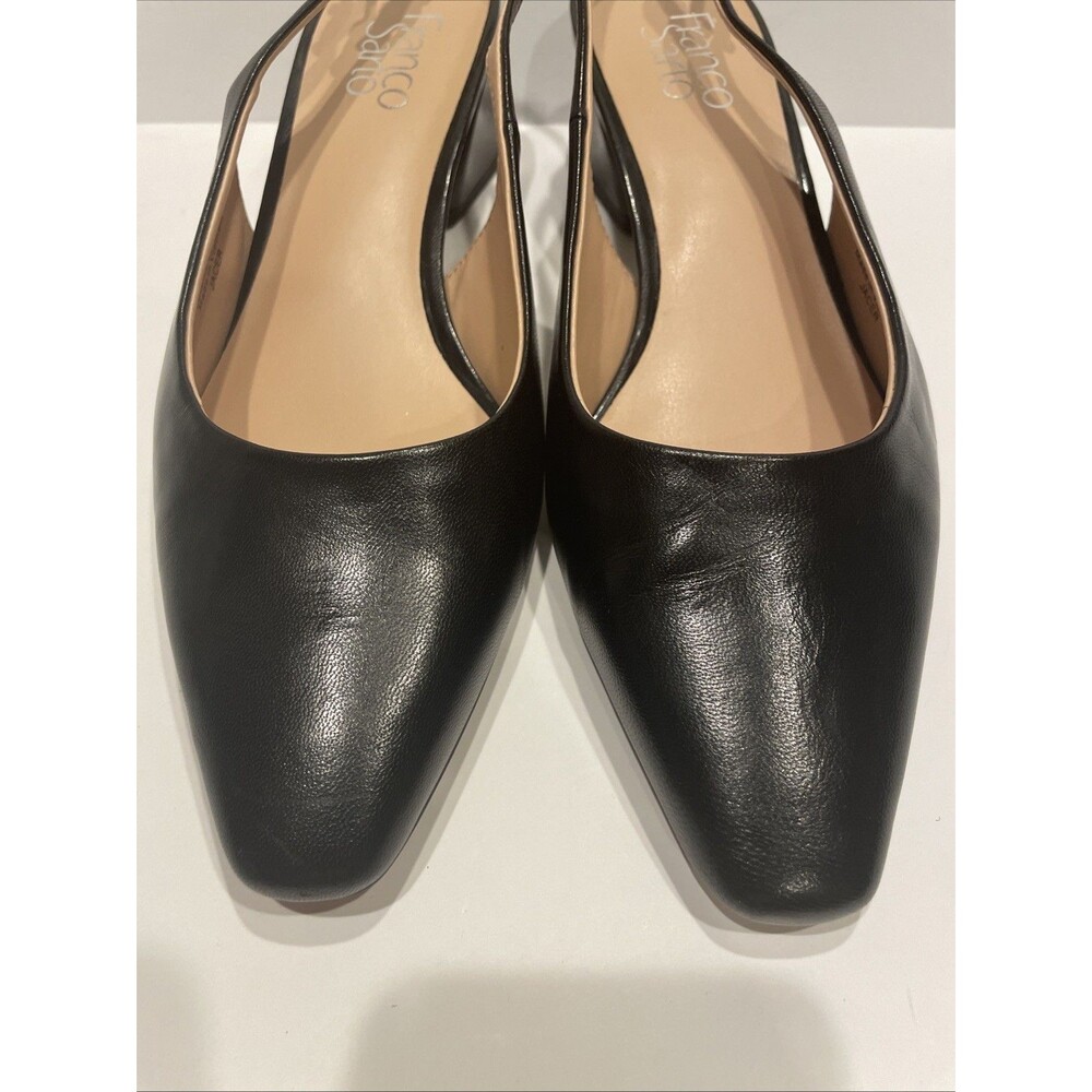 Franco Sarto Black Leather Slip Back Size 8.5 NIB - Picture 2 of 12